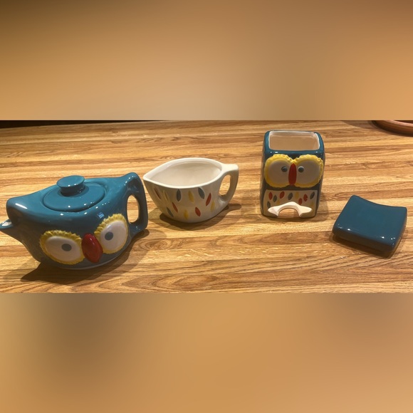 Twinings of London "Vintage Classics" Owl Tea For One Tea Caddy Cup & Pot NEW - Picture 14 of 15
